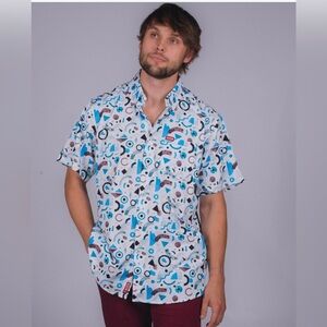 Dixxon Flannel Co The New Wave Button Up Short Sleeve Men Size 4XL NWT